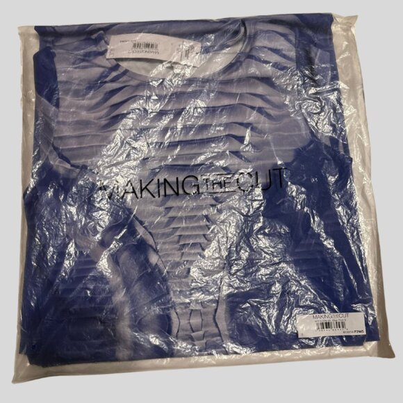 NWT - Making the Cut S3E6 Wide Crew Neck Maxi Dress - MTC3-EP6-WL - Blue - S - Picture 6 of 7